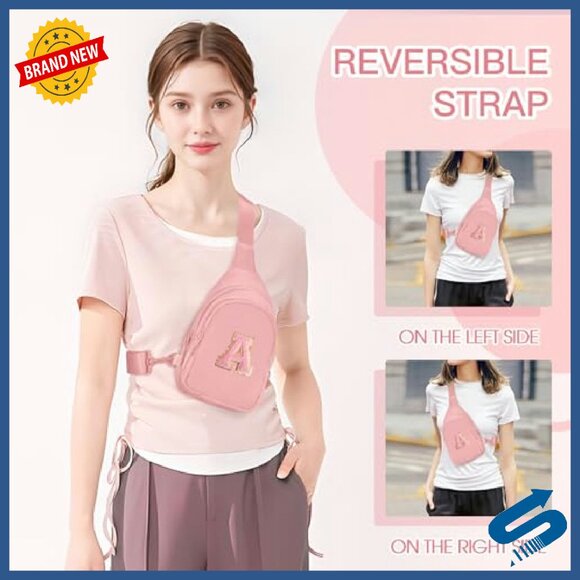 Small Crossbody Sling Bag with Adjustable Strap, Water-Resistant Fabric - Picture 4 of 7